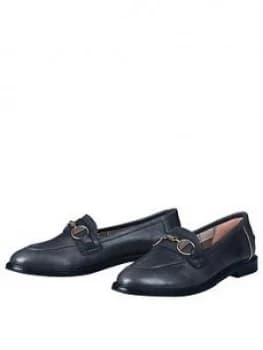 BARBOUR Heather Snaffle Trim Loafer Black Size 3 Women