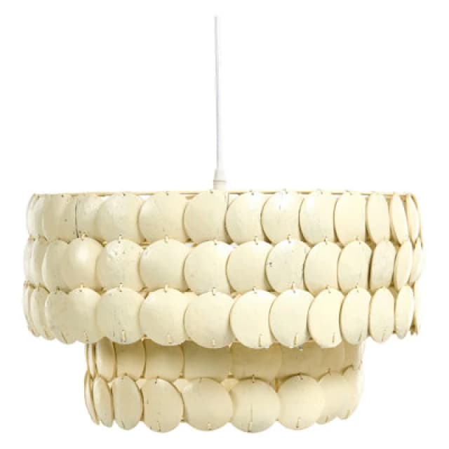 Beliani Chandelier Kotmale Coconut Shell Light Beige