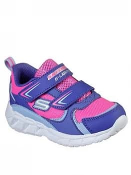Skechers Toddler Girls Magna-lights Trainers - Purple, Size 4 Younger