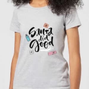 Santa Did Good Womens T-Shirt - Grey - 3XL