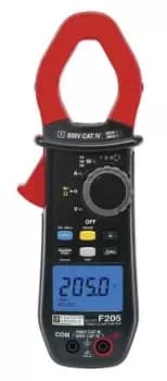 Chauvin Arnoux F205 AC/DC Clamp Meter, 900A dc, Max Current 600A ac CAT III 1000 V, CAT IV 600 V