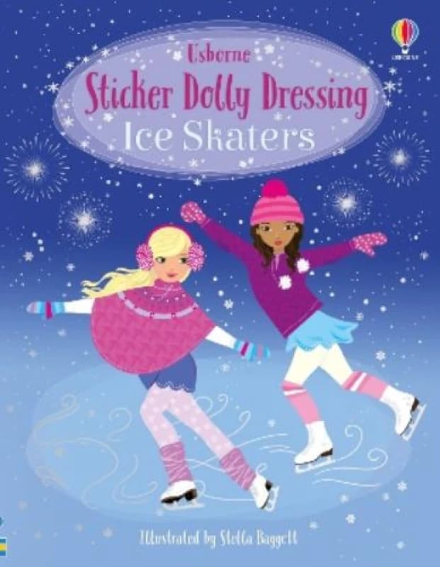 Fiona Watt Sticker Dolly Dressing Ice Skaters Book Multi unisex
