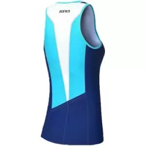 Zone3 Womens Lava Long Distance Top - Blue