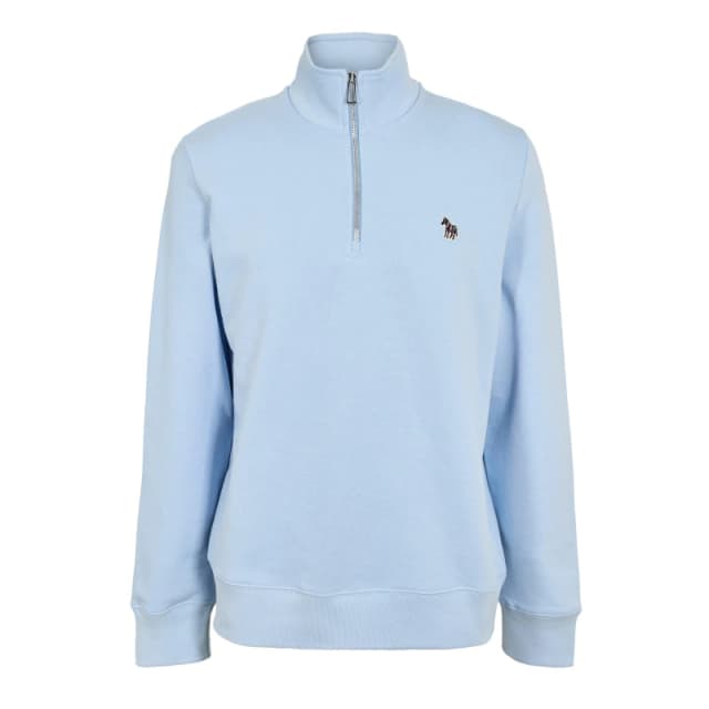 Paul Smith Half Zip Sweatshirt Blue 41E male S