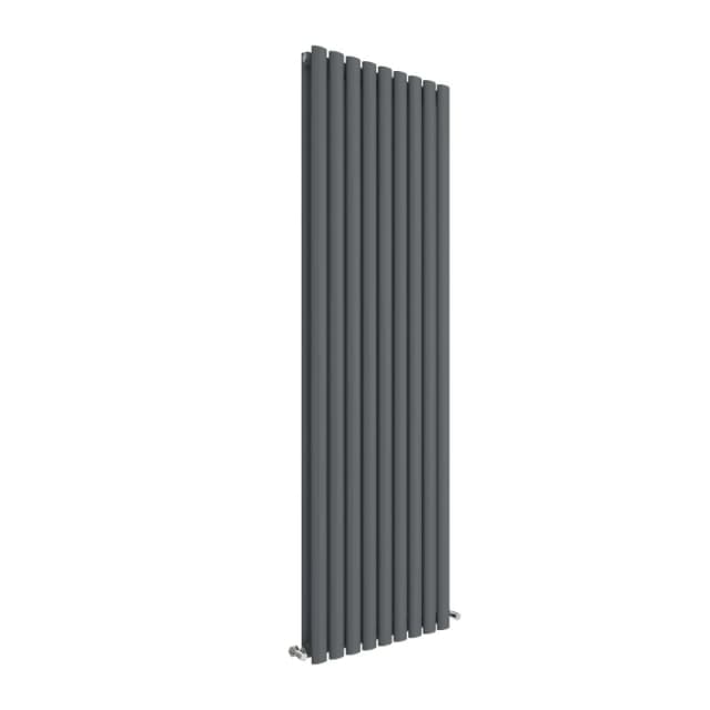 Balterley Vertical Double Panel Radiator 5457 BTU Anthracite 1800 x 528mm Grey