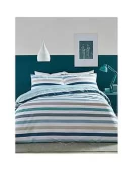 Fusion Fusion Carlston Stripe Blue Duvet Set - Ks