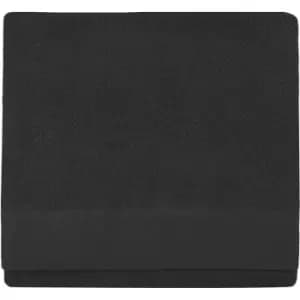 Textured Weave Bath Towel 70x130cm Black - Black - Furn.