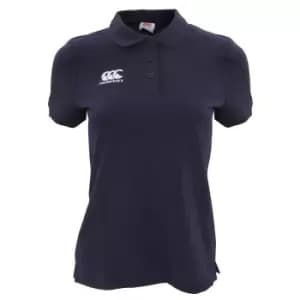 Canterbury Womens/Ladies Waimak Short Sleeve Pique Polo Shirt (10) (Navy)