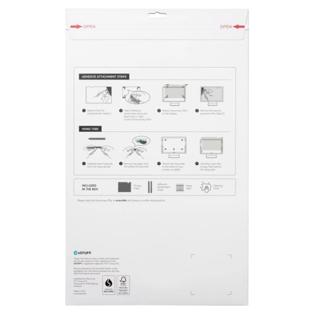 eSTUFF GLBB31698393 display privacy filter 80cm (31.5") Monitor