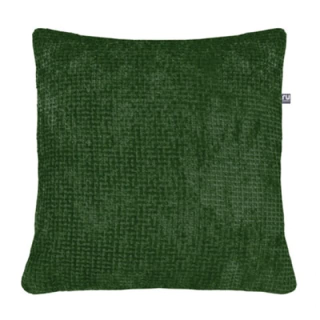 rucomfy Beanbags Rucomfy Waffle 50X50Cm Cushion - Green Soft Decorative Throw Pillow For Sofa & Bed