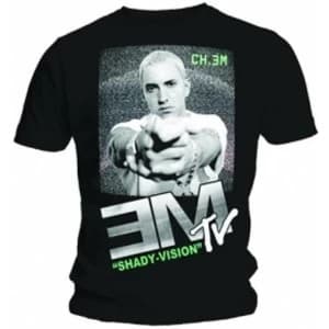 Eminem EM TV Mens Black T Shirt: X Large