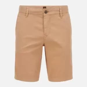 BOSS Casual Mens Schino Slim Fit Shorts - Medium Beige - W32
