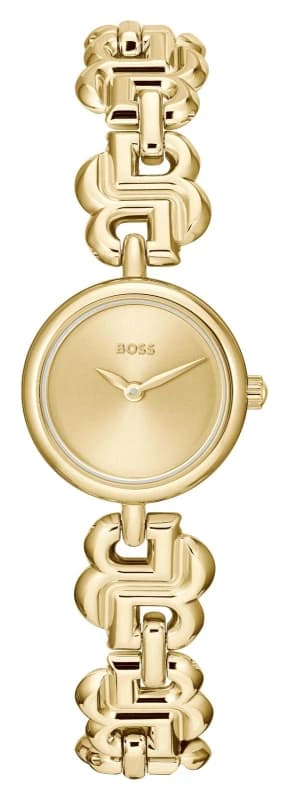 BOSS 1502794 Double B Dressy (23mm) Gold Dial / Gold PVD Watch