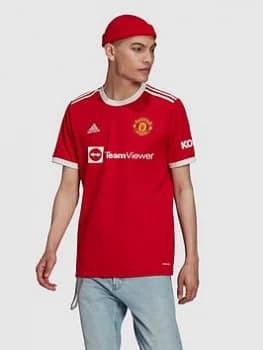 adidas Manchester United Mens 21/22 Home Shirt - Red, Red Size M Men