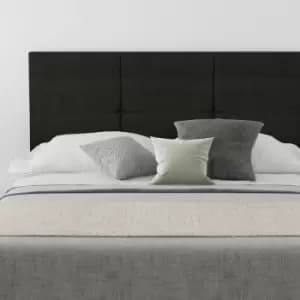 Aspire - Caine Upholstered Headboard, Kimiyo Linen, Charcoal - Headboard 60cm Size Double (135x200)
