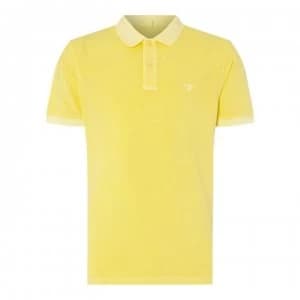 Gant Gant Sun Bleached Polo Shirt Mens - Lemon 732
