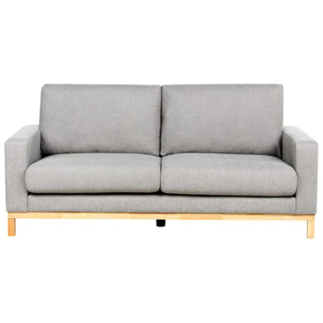 Beliani Sofa 2 Seater Siggard Fabric Grey