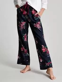 Joules Luna Light Floral Pyjama Pants - Navy, Size XL, Women