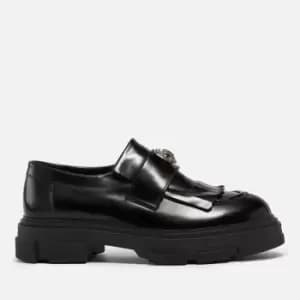 Kurt Geiger London Womens Bird Eagle Leather Loafers - Black - UK 7