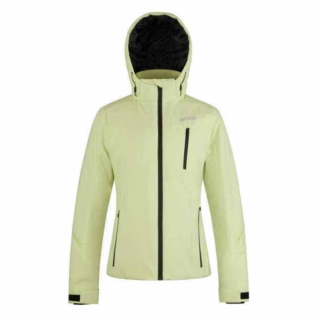 Nevica Womens Vail Waterproof Thermolite Detachable Hood Ski Jacket Shadow Lime female 8 (36)