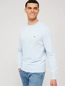 Tommy Hilfiger 1985 Knitted Jumper - Blue, Breezy Blue Size M Men