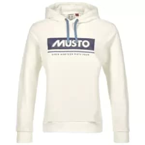 Musto Womens Musto Organic Cotton Hoodie 2.0 OFF White 18