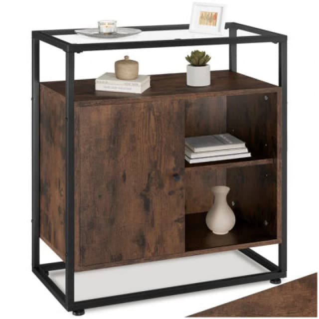 Tectake Sideboard Coventry - Industrial Wood Dark, Rustic
