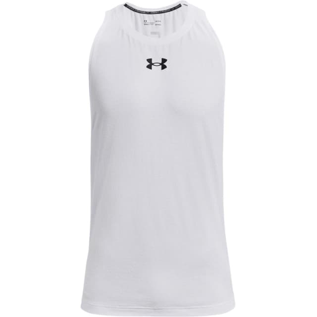 Under Armour Baseline Tank Top Mens White/Black male S