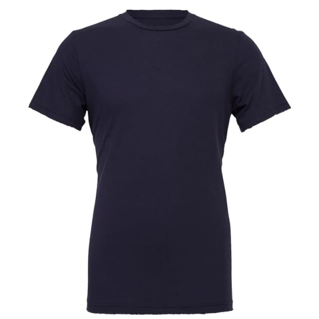 Bella + Canvas Mens Jersey Crew Neck T-Shirt in Navy Size: XS Navy Male XS