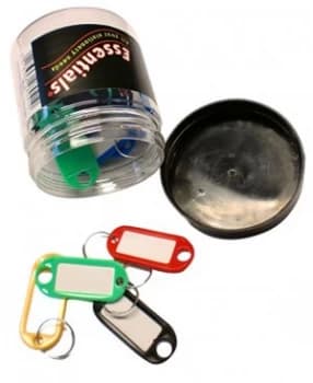 Value Key Fobs Assorted Colours PK20