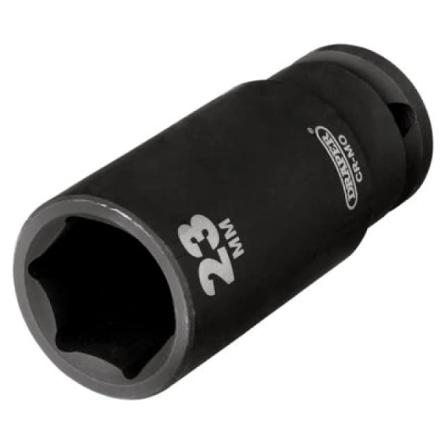 Draper 20192 Hi-TORQ Deep Impact Socket, 1/2" Sq. Dr., 23mm 20192