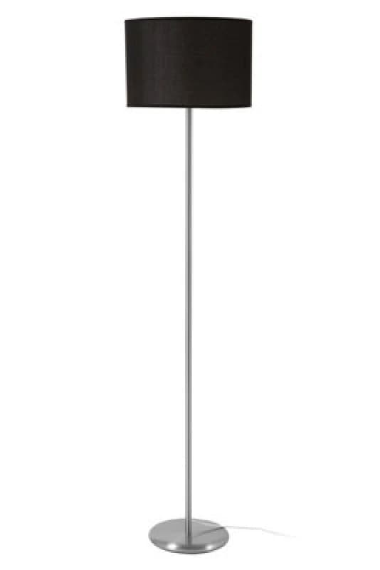 Premier Housewares Sleek Stainles Steel Stand Of Our Floor Lamp, Versatile Livingroom Lamp, Contemporary Tall Bedroom Lamp Black