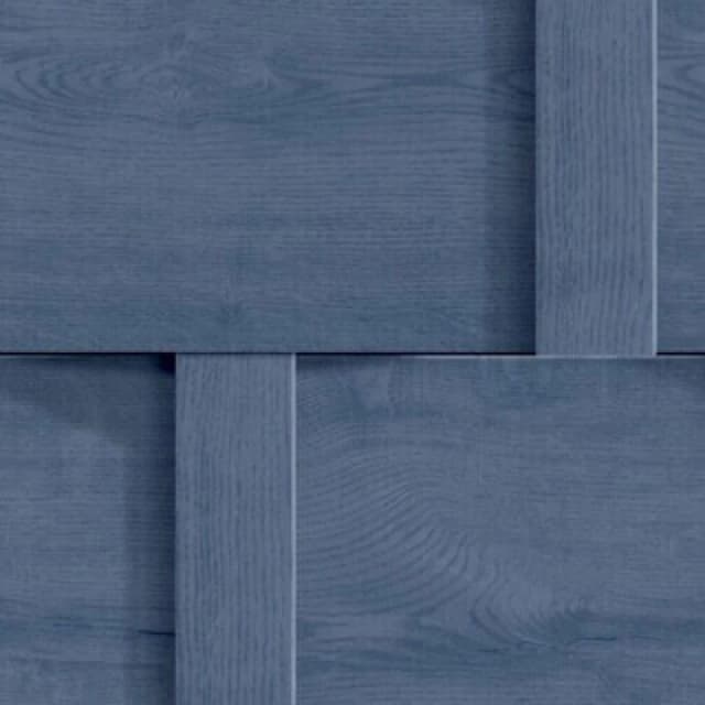 Debona Harrow Weave Wood Clever Shading Panel Blue Wallpaper 6737