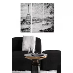 MDF8986464 Multicolor Decorative MDF Painting (3 Pieces)