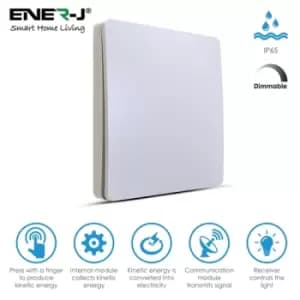 Ener-J 1 Gang Wireless Kinetic Switch Dimmable/Non Dimmable (white body)