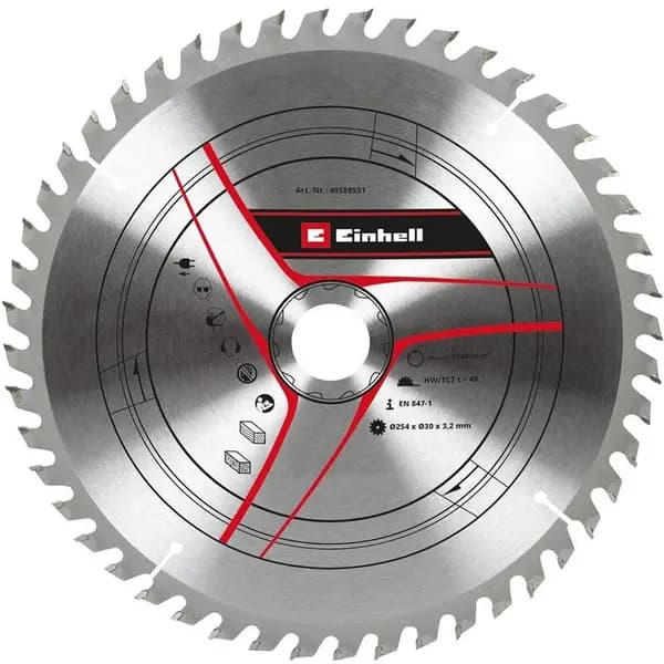 Einhell Einhell KWB 254mm Table Saw Blade Mitre Saw HM Diameter TC-TS 2225 TC-SM 2531 49589551