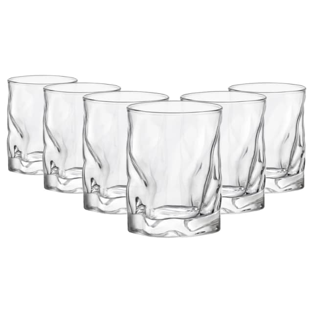 Bormioli Rocco Sorgente Double Whisky Glasses - 420ml - Pack of 6 Clear unisex