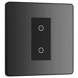 BG Evolve Master Black Chrome 2 Way Single Touch Dimmer Switch - 200W