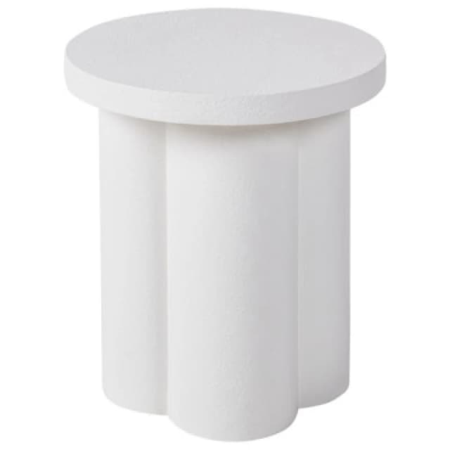 Beliani Side Table Adel White
