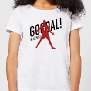 Goal Machine Womens T-Shirt - White - 3XL