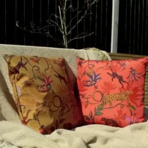 Wildlife Gold Outdoor Cushion Gold