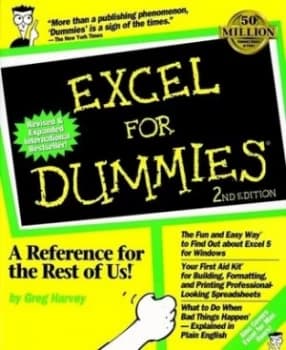 Excel for Dummies by Greg Harvey Book