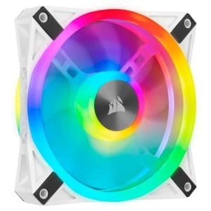 Corsair iCUE QL140 White with Addressable RGB PWM Fan Dual Pack -140mm