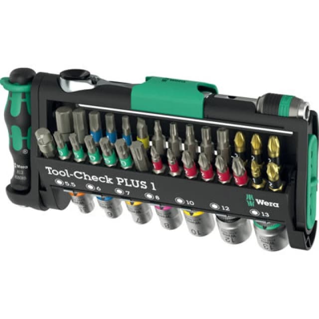 Wera Wera Tool-Check PLUS 1 05049055001 Bit set Slot, Phillips, Pozidriv, Allen, Star socket, TORX BO 05049055001