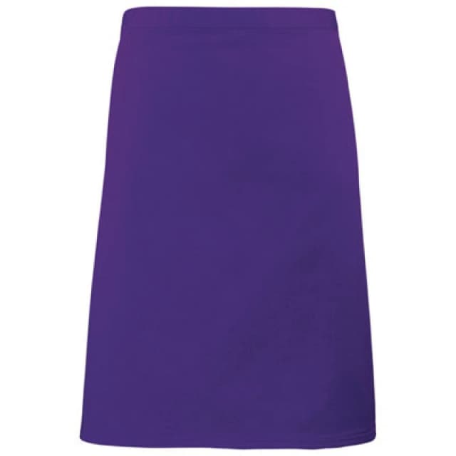 Premier Premier Colours Mid Length Apron in Purple Purple One Size Unisex 5063470681204