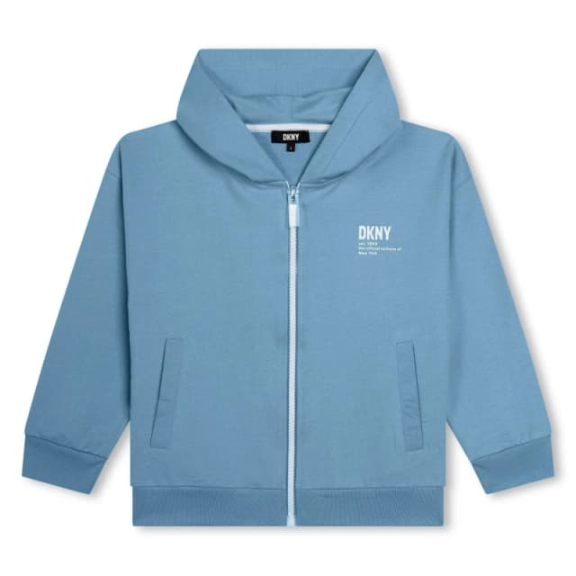 DKNY Logo Zipped Hood Juniors - Blue Blue One Size