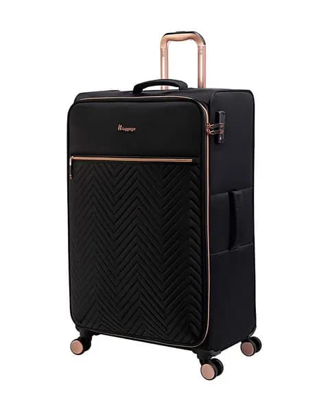 IT Luggage Large Black Suitcase