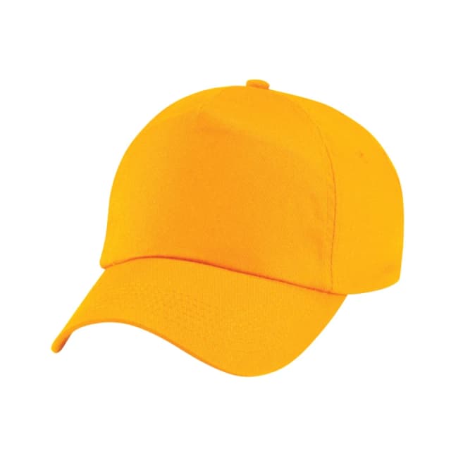 Beechfield Original 5 Panel Cap in Gold Gold Unisex One Size