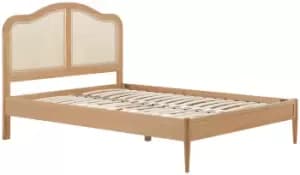 Birlea Leonie Double Rattan Bed Frame - Oak