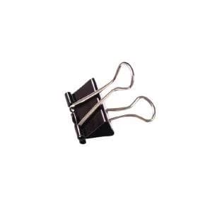Foldback Clip 19mm Black Pack of 100 22481